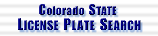 license plate lookup colorado