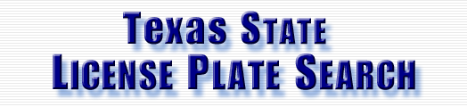 texas license plate search