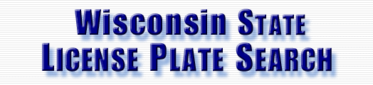 license plate lookup wisconsin